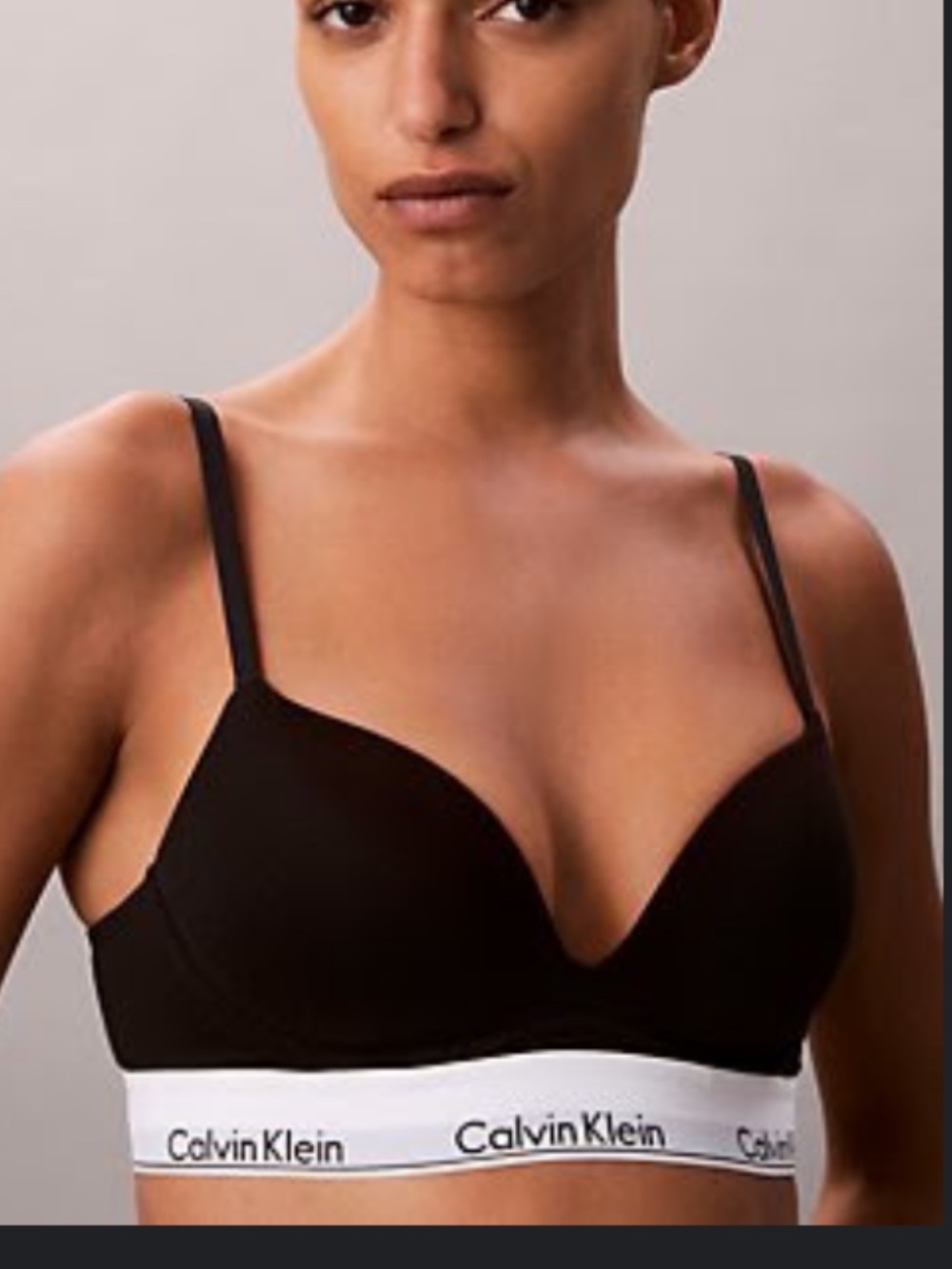 Calvin Klein push-up Icon Cotton Modal Plunge Bra